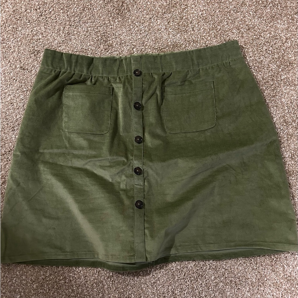Torrid Olive Green Skirt